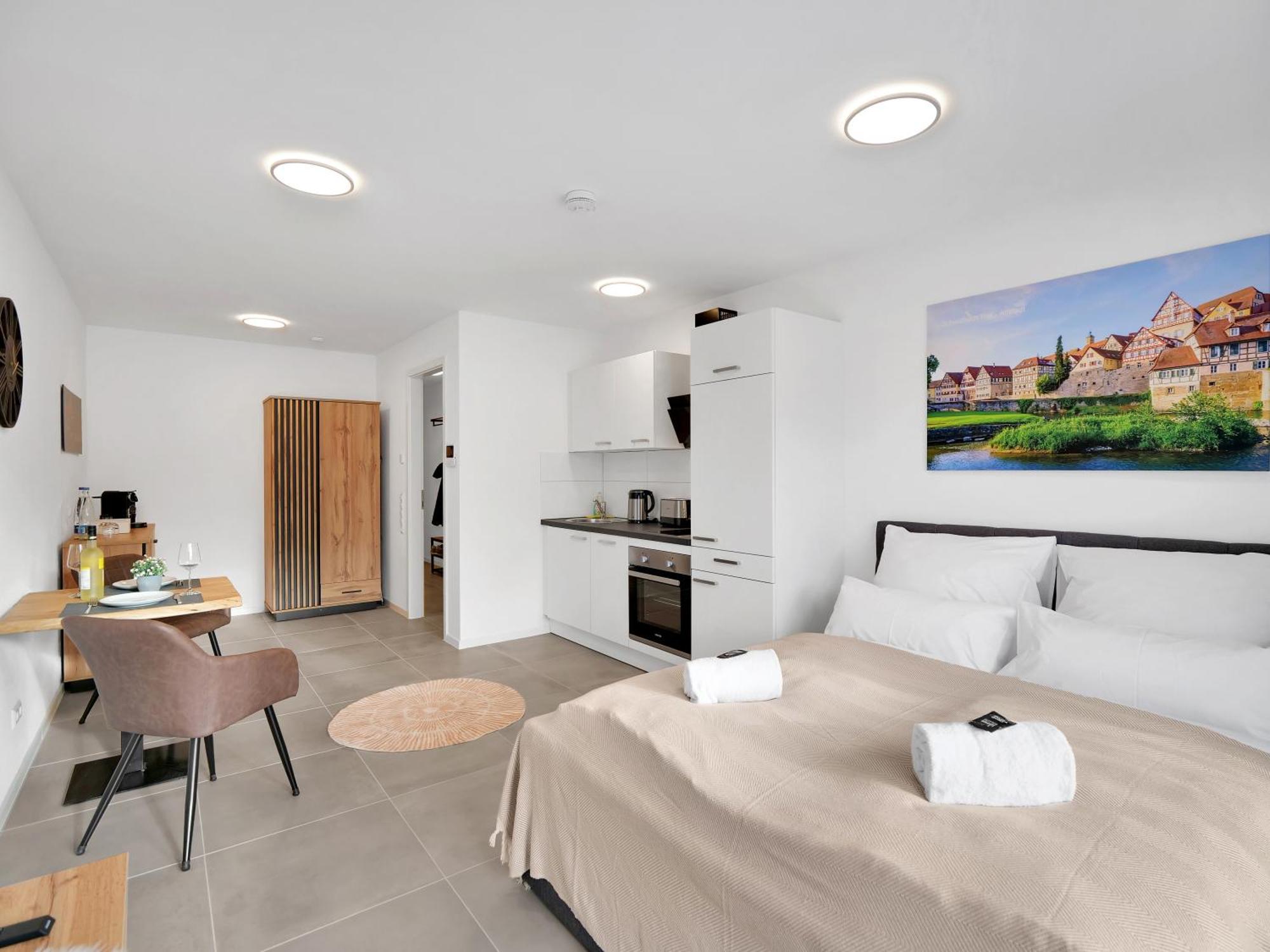 Schwäbisch Hall Inhome Studio Apartment - Kueche - Parken - Tv المظهر الخارجي الصورة